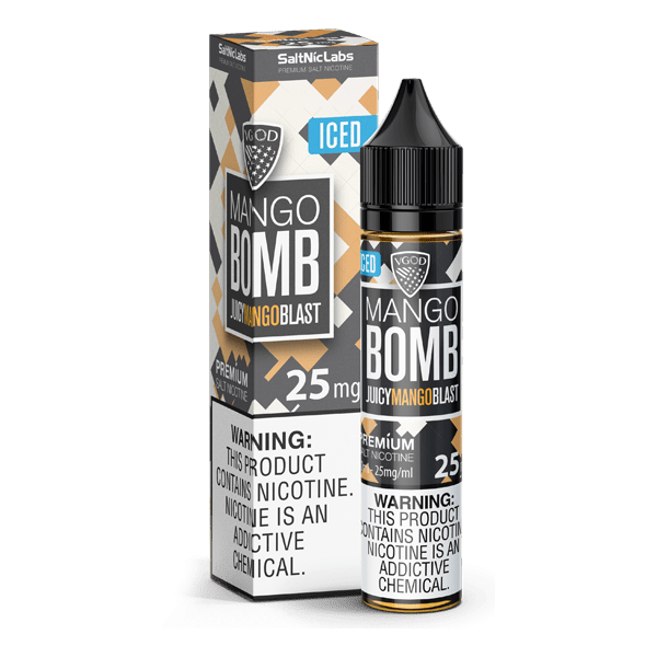 SaltNic Labs VGOD Iced Mango Bomb | 30mL | Salt Nic Liquid | Price Point NY